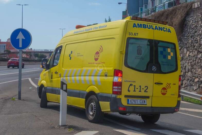 Imagen de archivo de una ambulancia del SUC/TA.